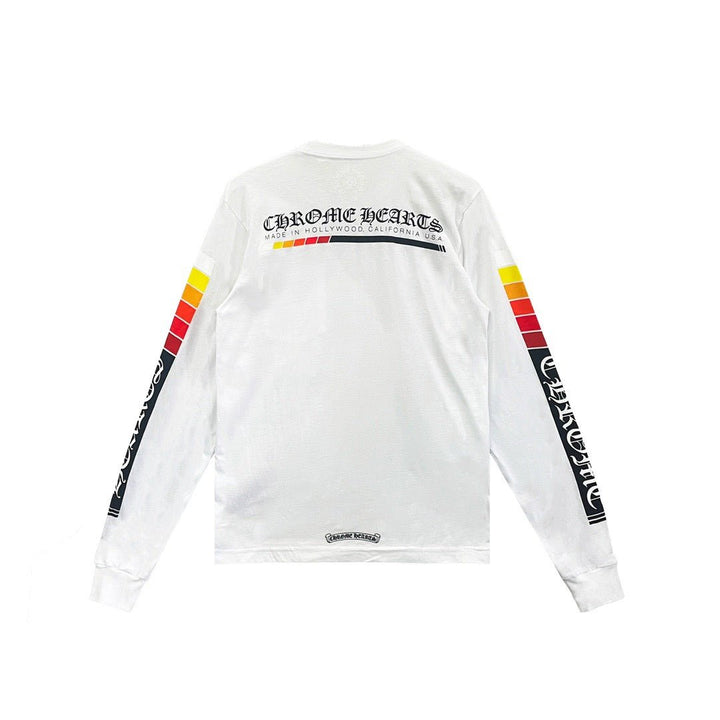 Chrome Hearts Gradient Script Logo Long Sleeve Tee - SHENGLI ROAD MARKET