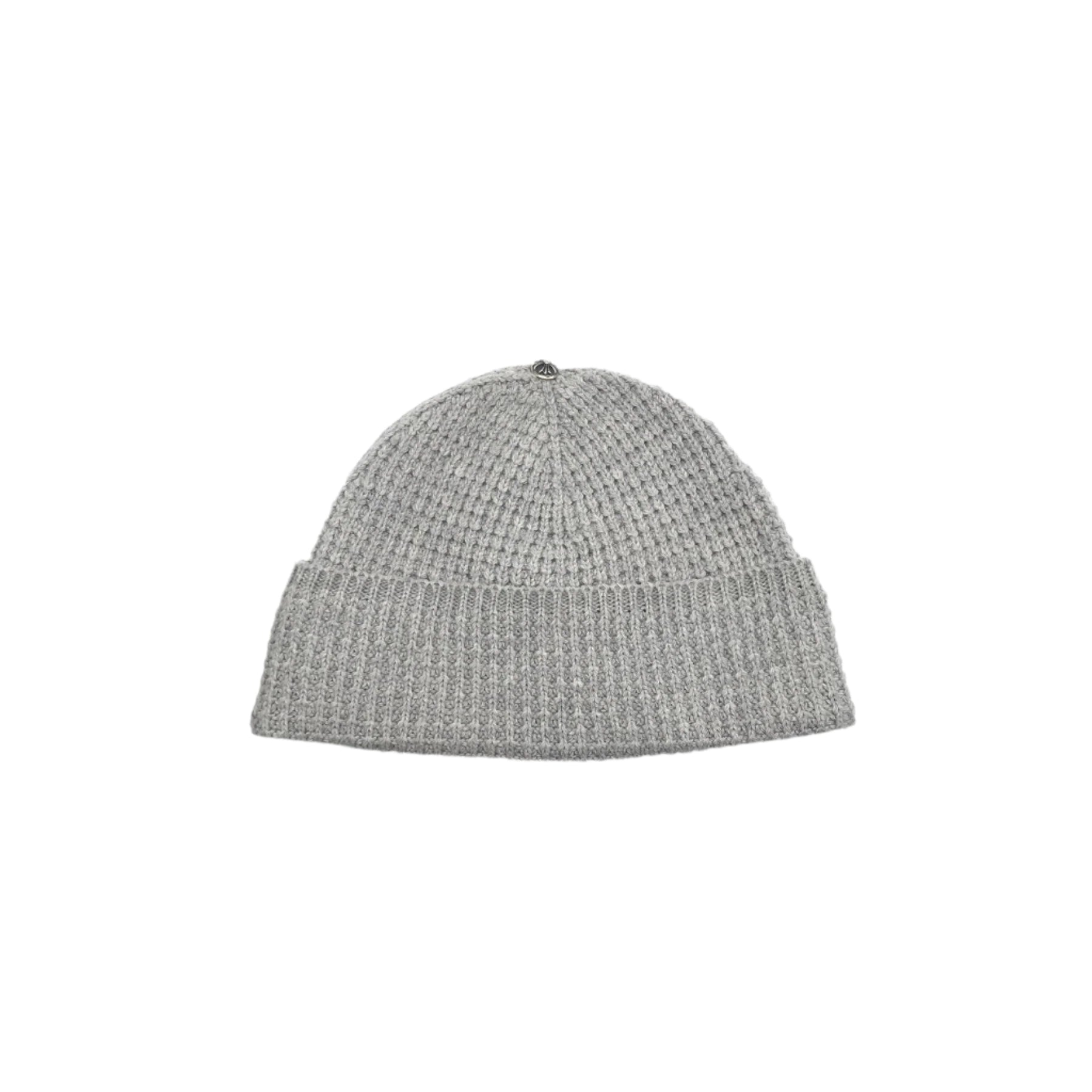 Chrome Hearts Gray Cashmere Silver Button Beanie - SRM