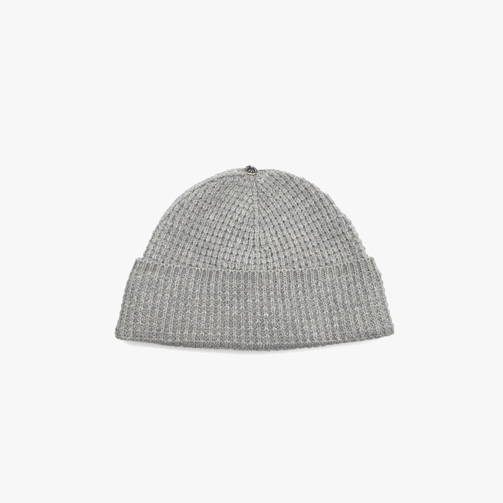 Chrome Hearts Gray Cashmere Silver Button Beanie - SHENGLI ROAD MARKET