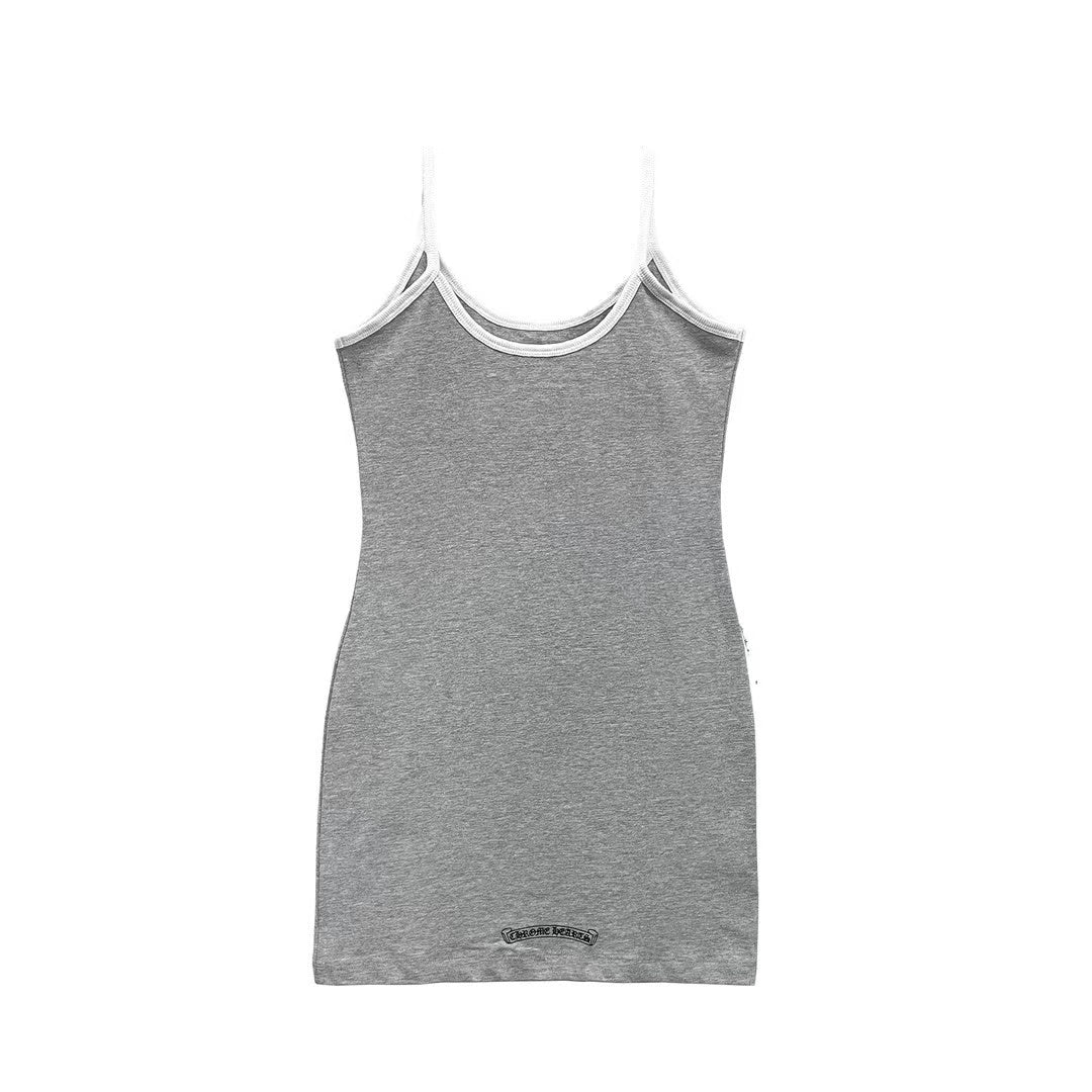 Chrome Hearts Gray Horseshoe Logo Tank top Dress - SHENGLI ROAD MARKET