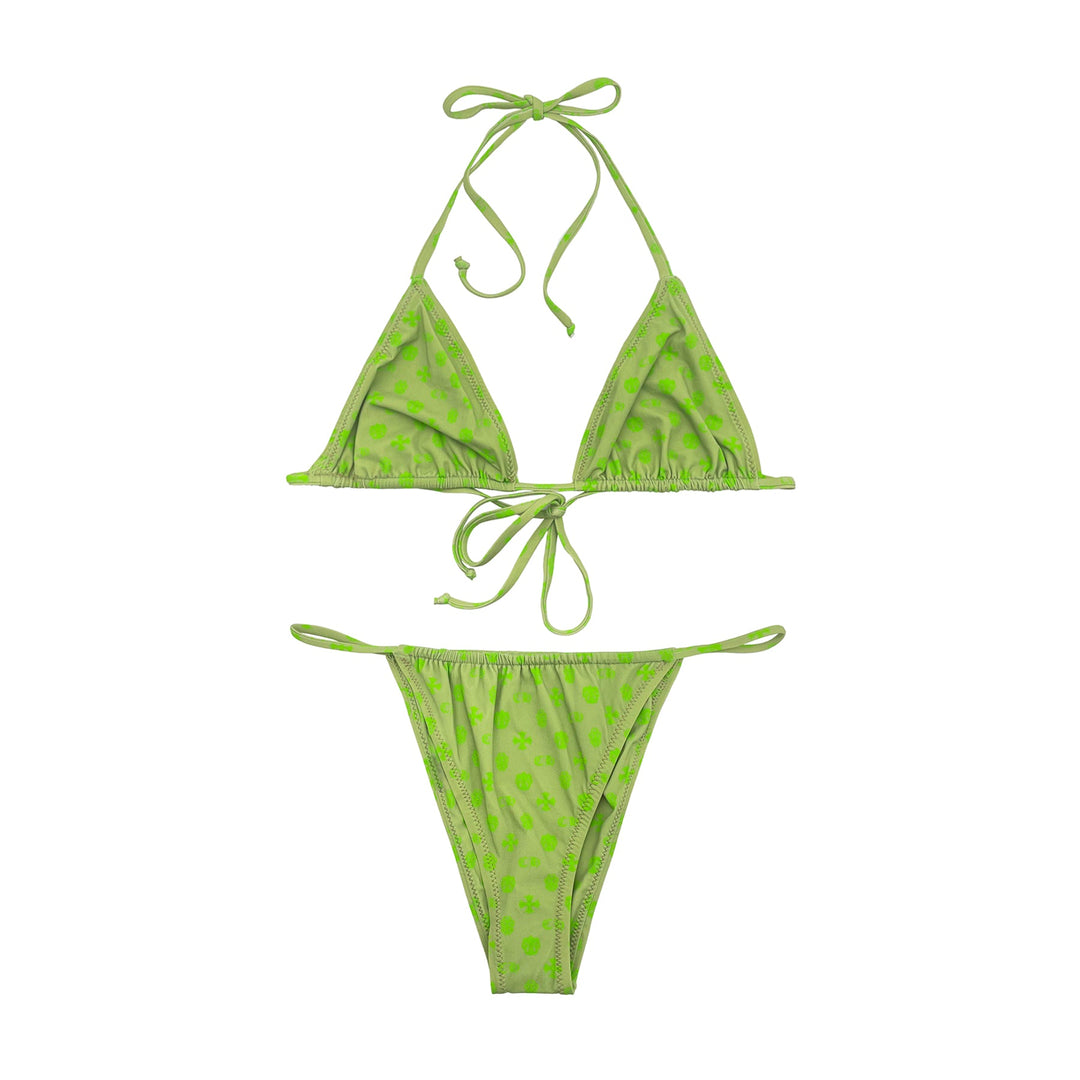 Chrome Hearts Green Cross Logo Bikini Swimwear - SHENGLI ROAD MARKET