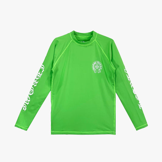 Chrome Hearts Green Horseshoe Script Logo Biking Shirt - SHENGLI ROAD MARKET