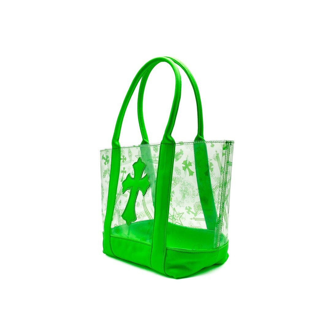 Chrome Hearts Green PVC Leather Cross Tote Bag - SHENGLI ROAD MARKET