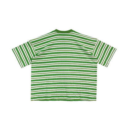 Chrome Hearts Green Stripe Logo Men's Tee - SHENGLI ROAD MARKET