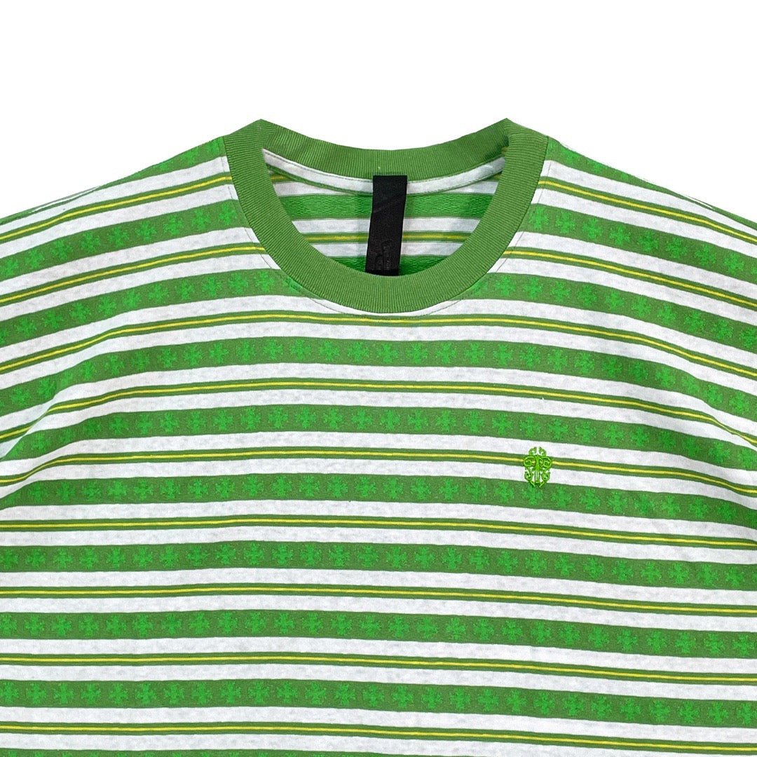 Chrome Hearts Green Stripe Logo Men's Tee - SHENGLI ROAD MARKET