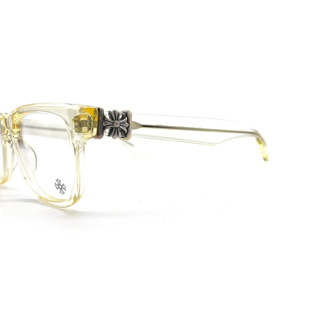 Chrome Hearts HARD Wheat Crystal Cross Glasses Frame - SHENGLI ROAD MARKET