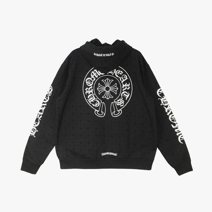 Chrome Hearts Horseshoe Logo Cross Pattern Hoodie - SHENGLI ROAD MARKET