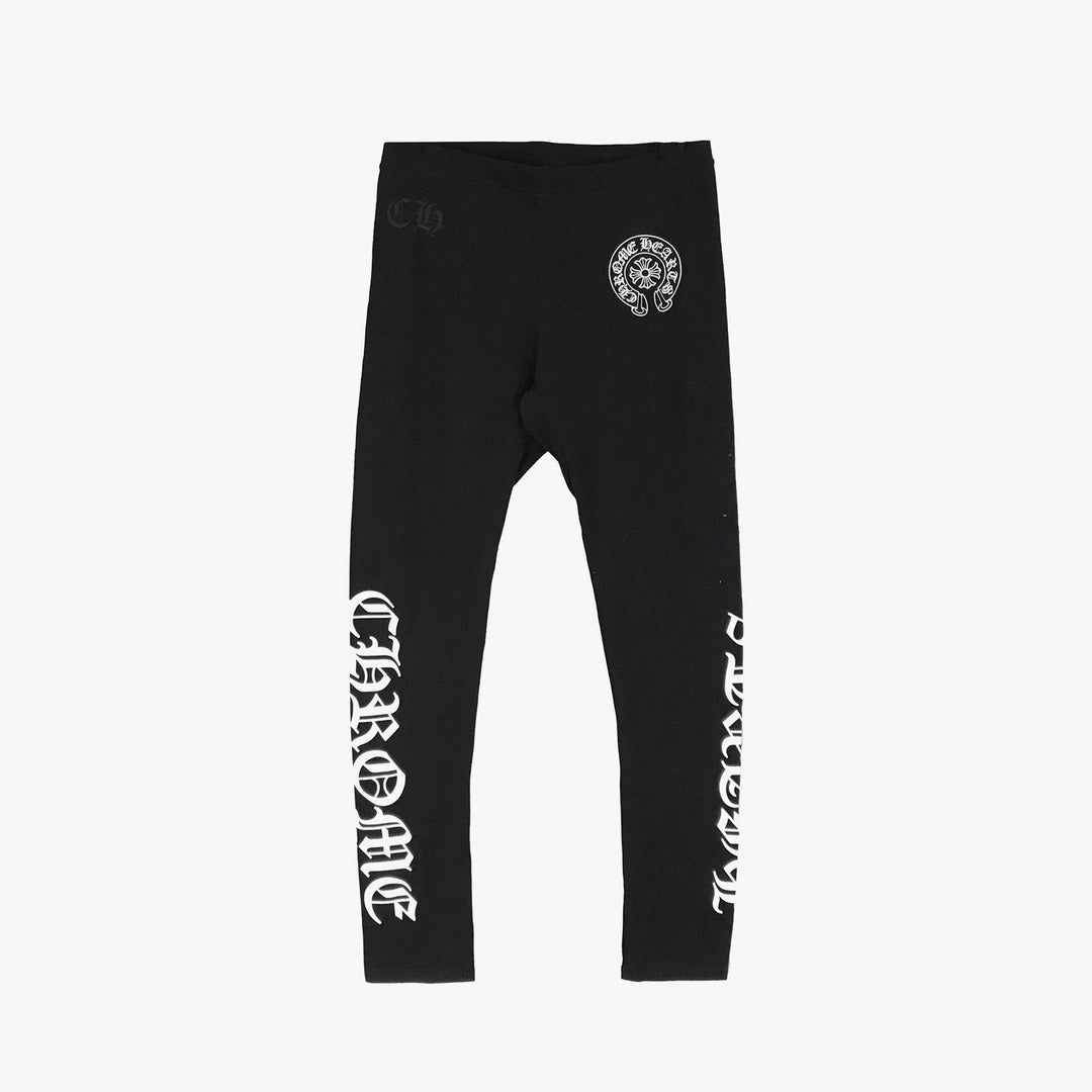 Chrome Hearts Horseshoe Script Logo Leggings - SHENGLI ROAD MARKET