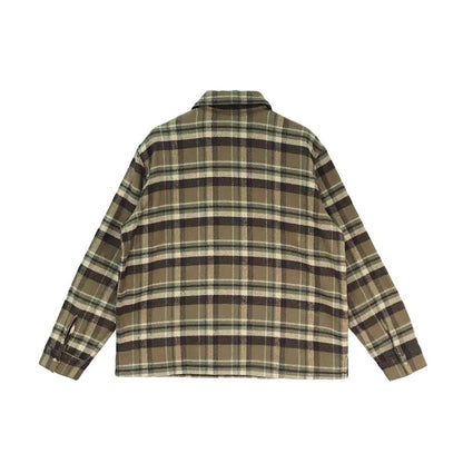 Chrome Hearts Khaki Half Zip Underdog Shirt - SHENGLI ROAD MARKET