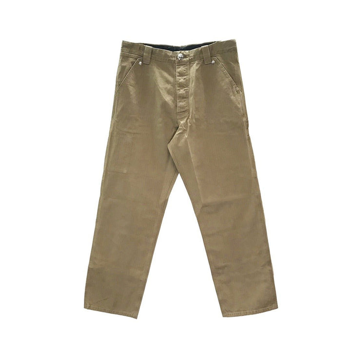 Chrome Hearts Khaki Rivet Carpenter Pants - SHENGLI ROAD MARKET