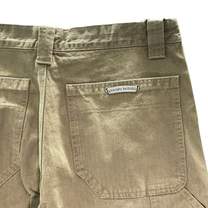 Chrome Hearts Khaki Rivet Carpenter Pants - SHENGLI ROAD MARKET