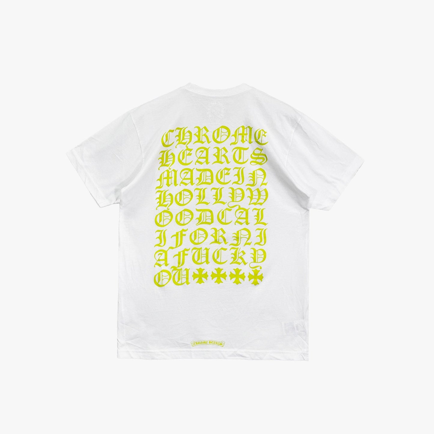 Chrome Hearts LA Exclusive Yellow Script Logo Tshirt - SHENGLI ROAD MARKET