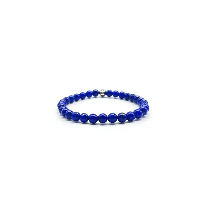 Chrome Hearts Lapis Lazuli Silver Cross Bracelet - SHENGLI ROAD MARKET
