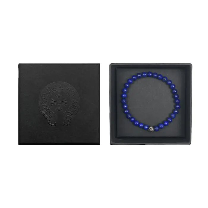 Chrome Hearts Lapis Lazuli Silver Cross Bracelet - SHENGLI ROAD MARKET