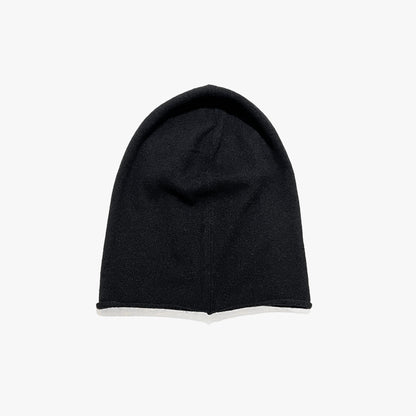 Chrome Hearts Leather Cemetery Cross Patch Cashmere Mask Beanie - SHENGLI ROAD MARKET