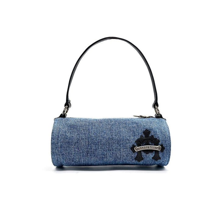 Chrome Hearts Leather Cross Patch Denim Jojo Mini Handbag - SHENGLI ROAD MARKET