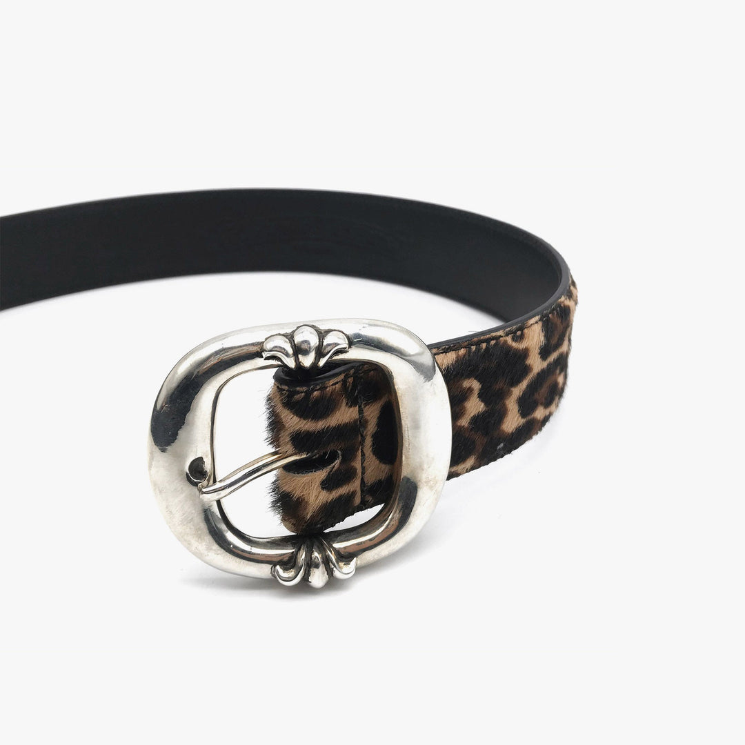 Chrome Hearts Leopard Pattern Silver Buckle Belt - SHENGLI ROAD MARKET