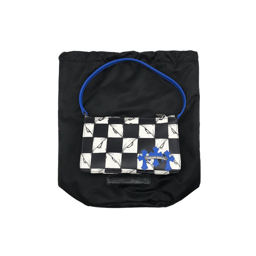 Chrome Hearts Matty Boy Limited 99 Eyes Blue Leather Cross Patch Bag - SHENGLI ROAD MARKET