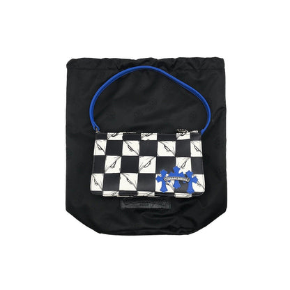 Chrome Hearts Matty Boy Limited 99 Eyes Blue Leather Cross Patch Bag - SHENGLI ROAD MARKET