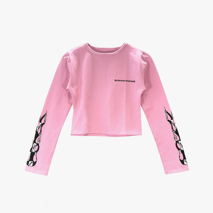 Chrome Hearts Matty Boy Limited Pink Cycling Long Sleeve T-shirt - SHENGLI ROAD MARKET