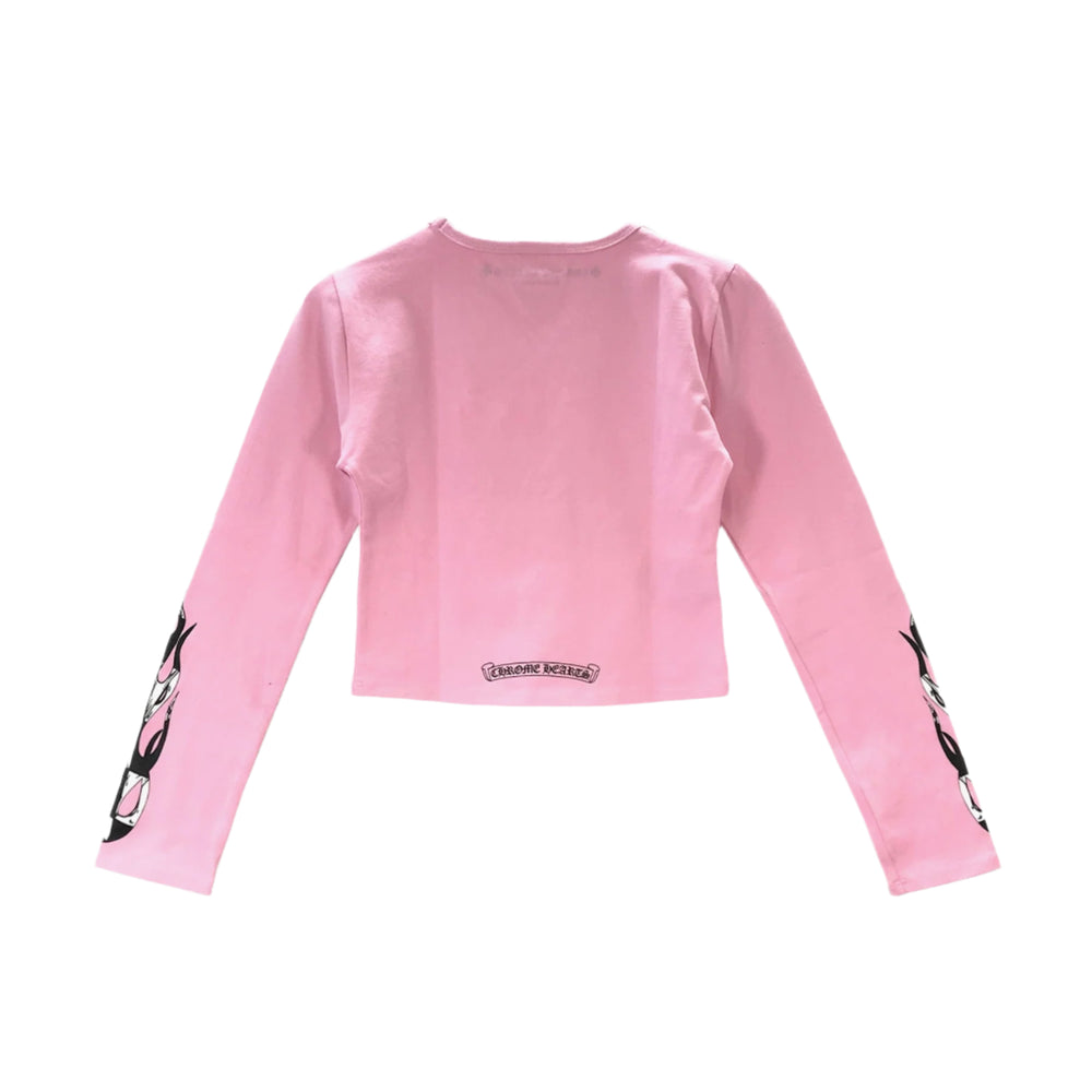 Chrome Hearts Matty Boy Limited Pink Cycling Long Sleeve T-shirt - SHENGLI ROAD MARKET