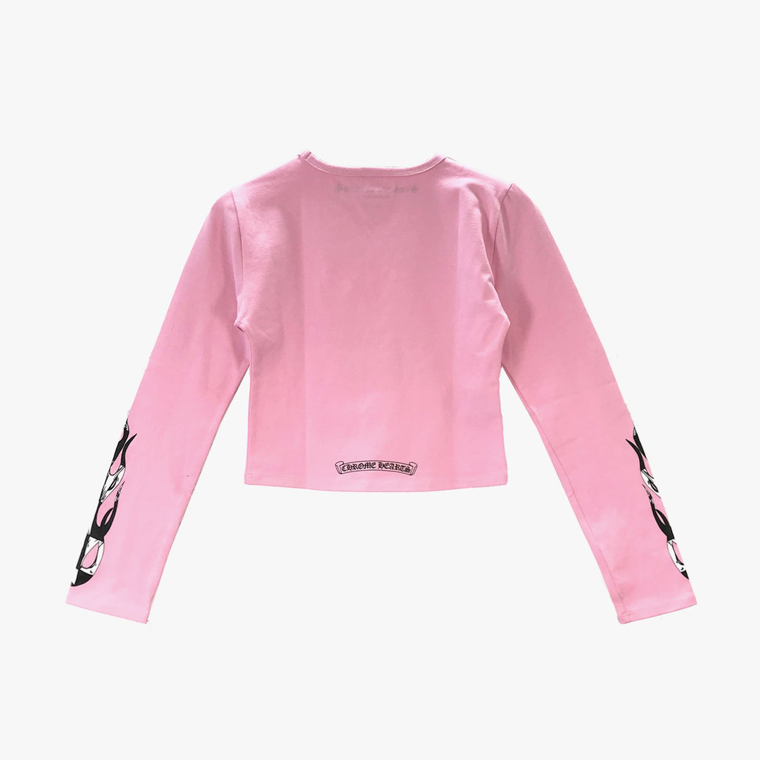 Chrome Hearts Matty Boy Limited Pink Cycling Long Sleeve T-shirt - SHENGLI ROAD MARKET