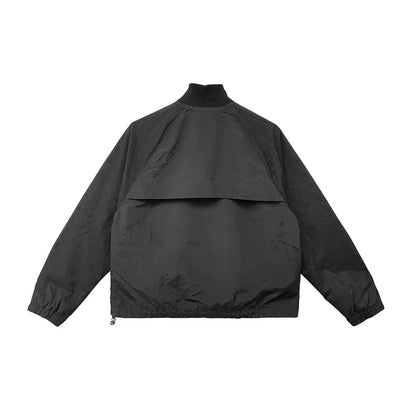 Chrome Hearts Monogram Cross Pattern Black Half Zip Jacket - SHENGLI ROAD MARKET