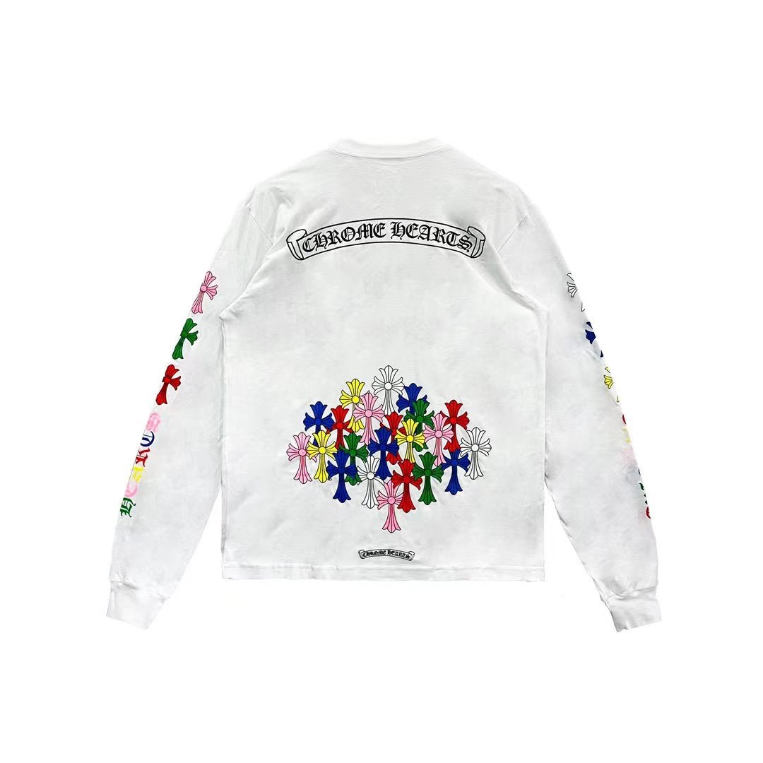 Chrome Hearts Multi Color Cross Logo Scroll Sweatshirt - SHENGLI ROAD MARKET