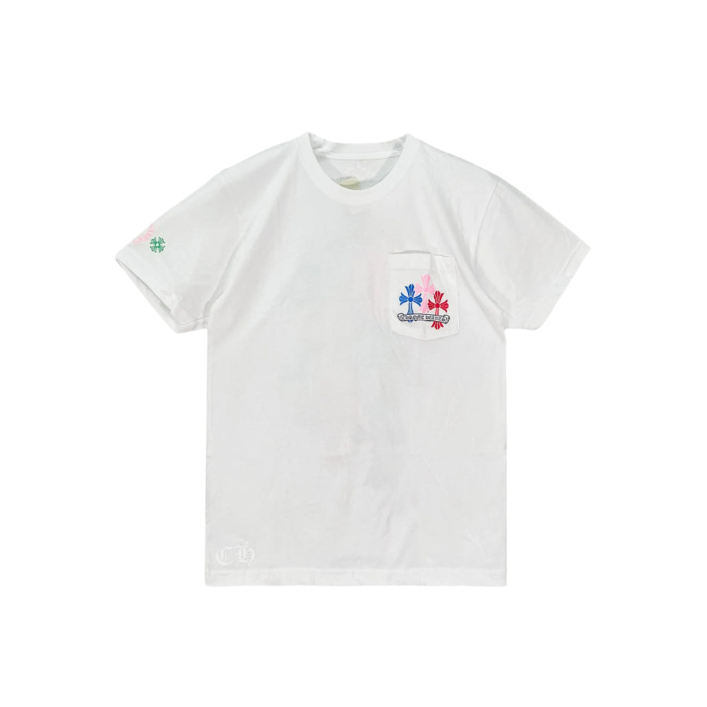 Chrome Hearts Multi Color Cross Logo Short Sleeve T-shirt - SHENGLI ROAD MARKET