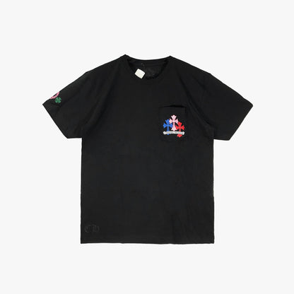 Chrome Hearts Multi Color Cross Logo Short Sleeve T-shirt - SHENGLI ROAD MARKET