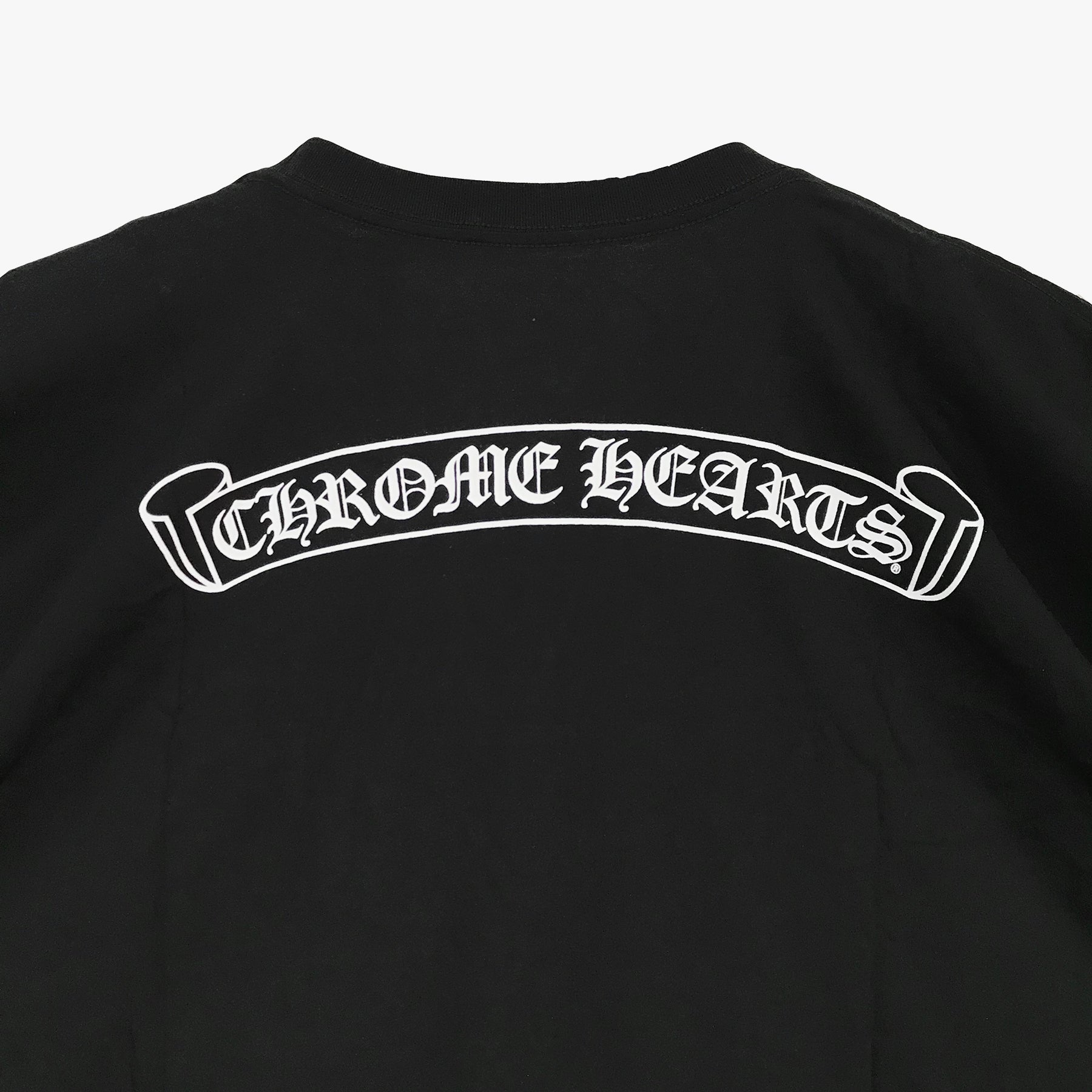 クロムハーツ マルチカラー クロススクロールロゴ スリーブ Tシャツ