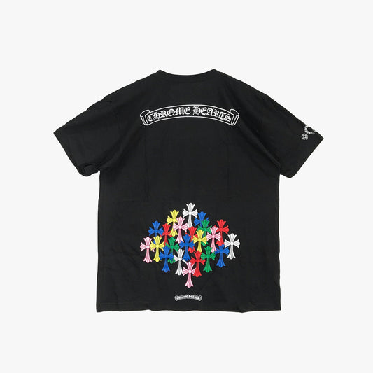 Chrome Hearts Multi Color Cross Scroll Logo Short Sleeve T-shirt - SHENGLI ROAD MARKET