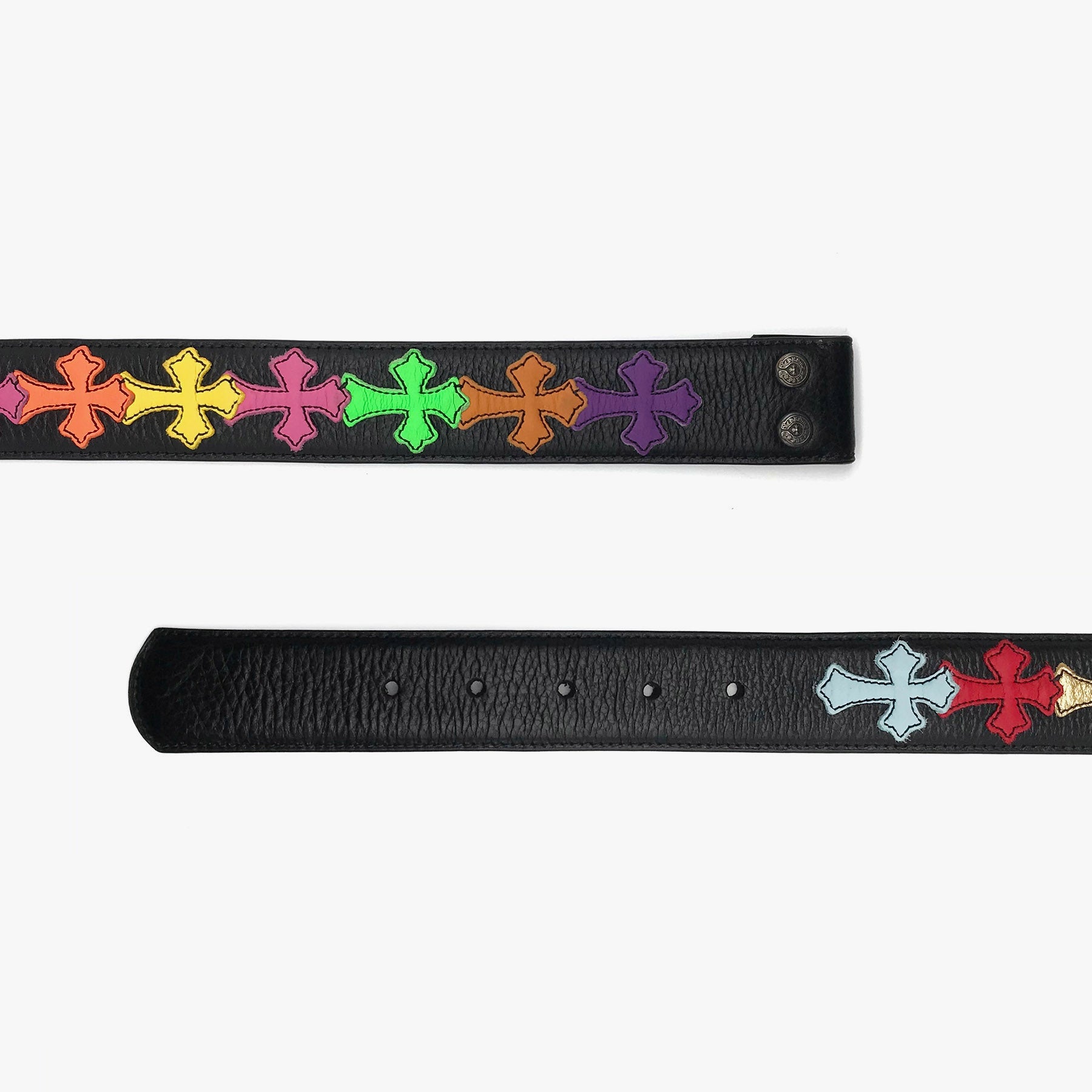 Chrome Hearts Multicolor Leather Cross Belt - SHENGLI ROAD MARKET