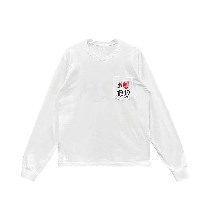 Chrome Hearts New York Exclusive Vine Heart Logo Long Sleeve Tee - SHENGLI ROAD MARKET