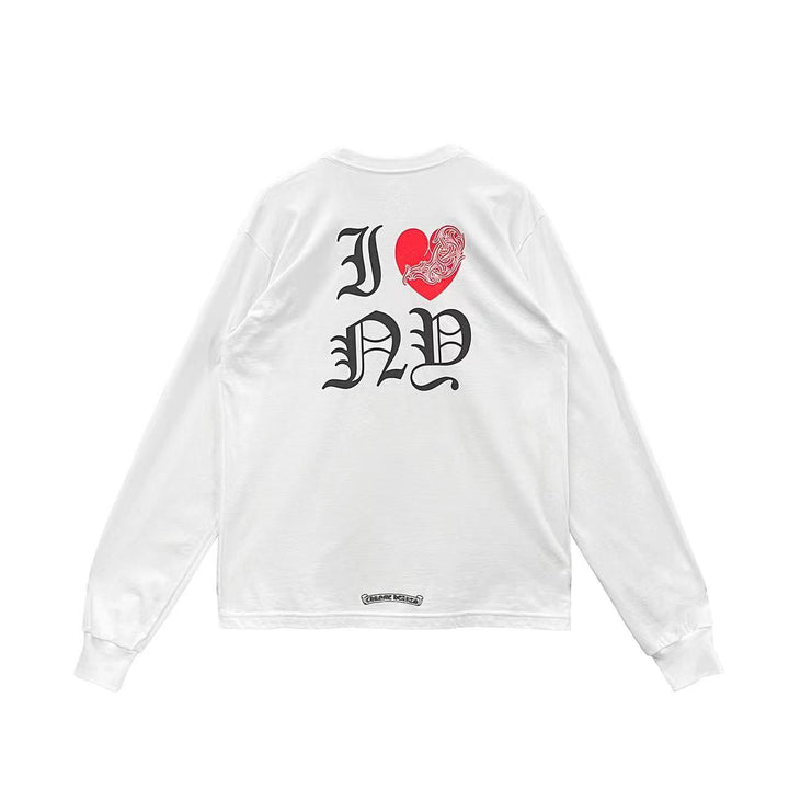 Chrome Hearts New York Exclusive Vine Heart Logo Long Sleeve Tee - SHENGLI ROAD MARKET