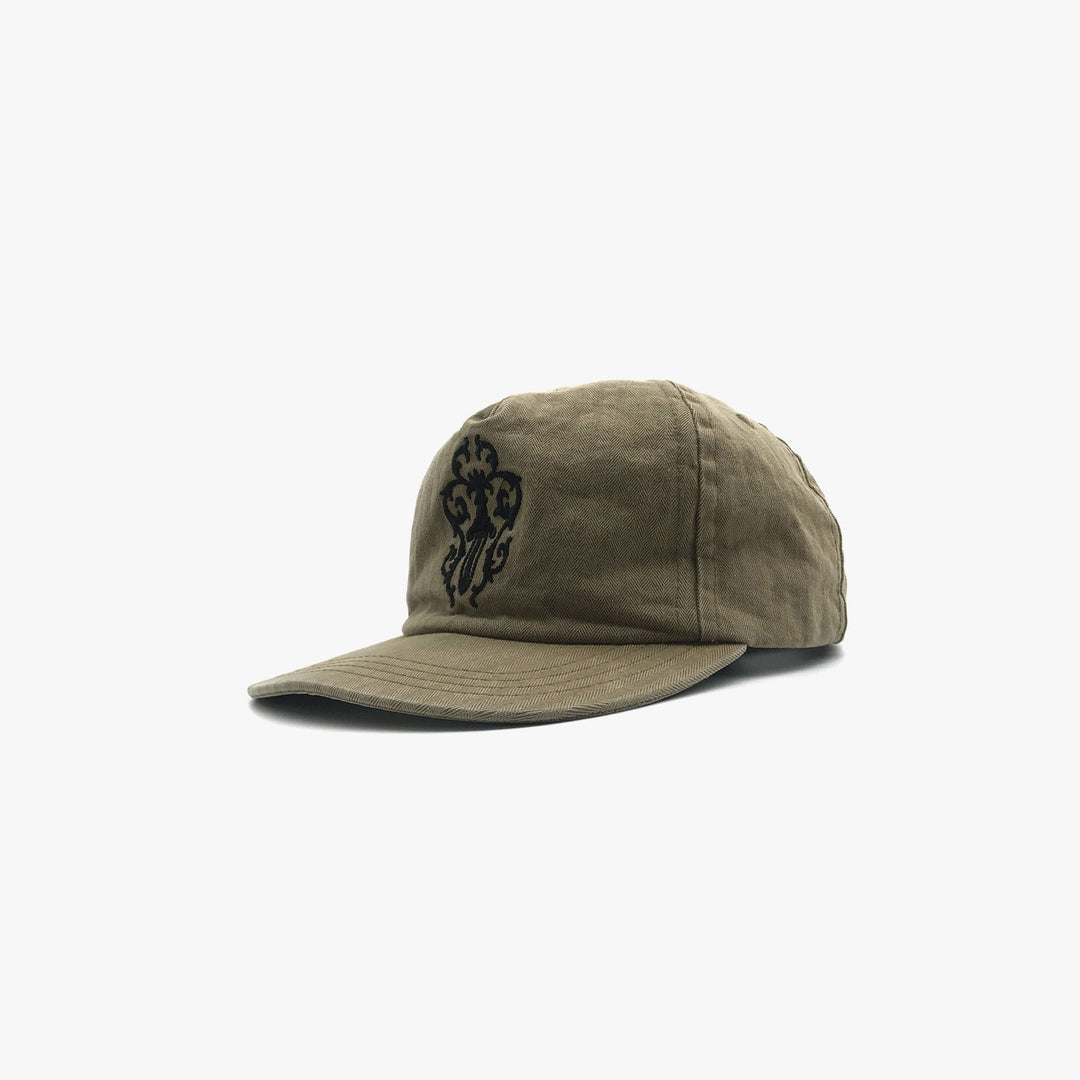 Chrome Hearts Olive Dagger Logo Silver Button Cap - SHENGLI ROAD MARKET