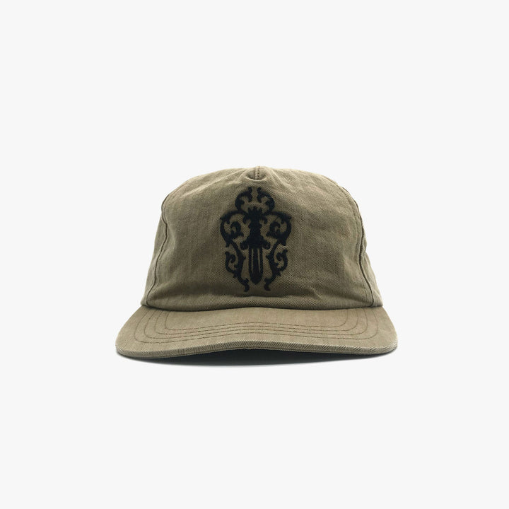 Chrome Hearts Olive Dagger Logo Silver Button Cap - SHENGLI ROAD MARKET