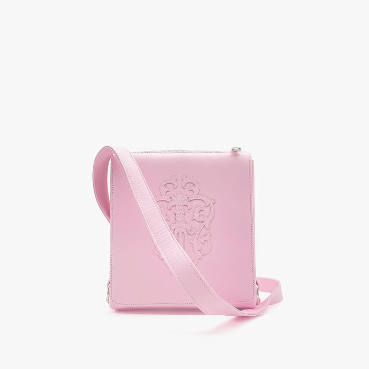 Chrome Hearts Paris Exclusive Baby Pink Leather Dagger Crossbody Messenger Bag - SHENGLI ROAD MARKET