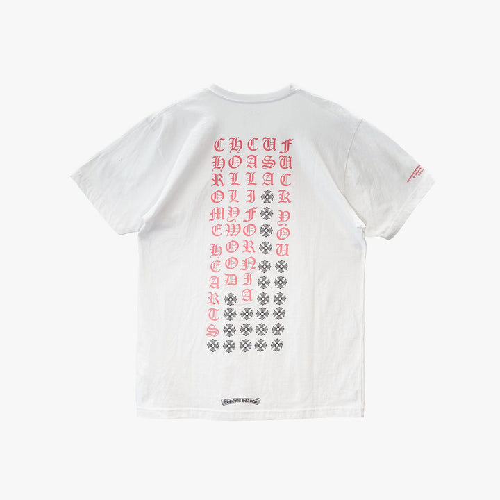 Chrome Hearts Pink Script Logo Short Sleeve T-shirt - SHENGLI ROAD MARKET