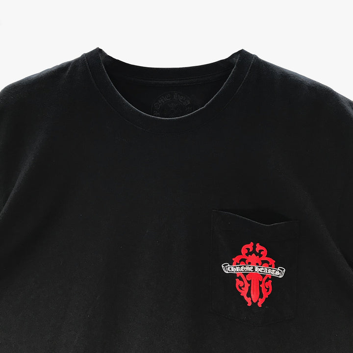 Chrome Hearts Red Dagger Logo Short Sleeve T-shirt - SHENGLI ROAD MARKET