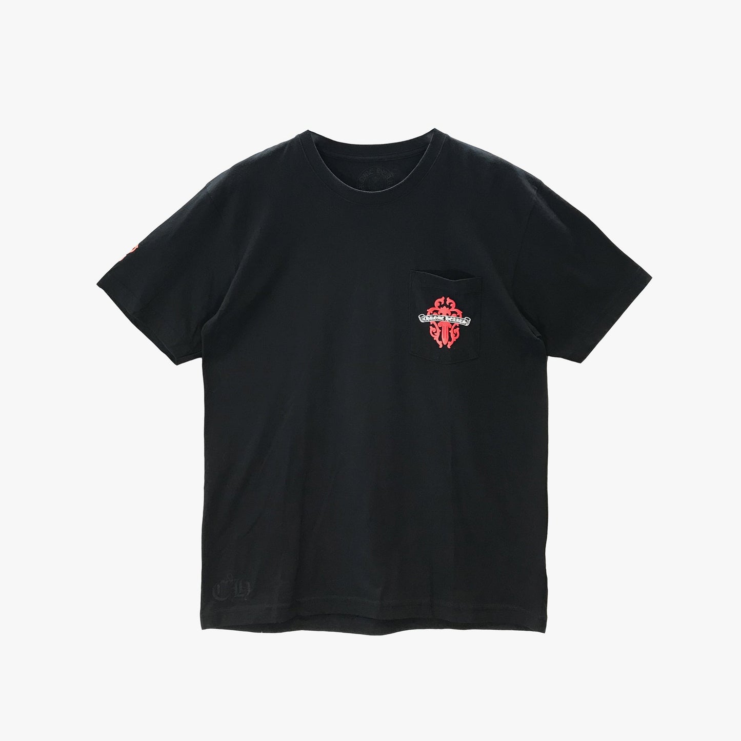 Chrome Hearts Red Dagger Logo Short Sleeve T-shirt - SHENGLI ROAD MARKET