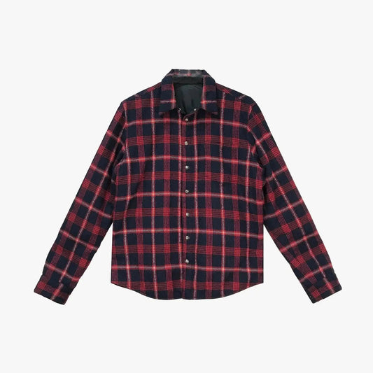 Chrome Hearts Red Plaid Reversible Quilted Jacket - SHENGLI ROAD MARKET