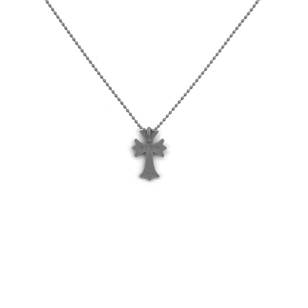 Chrome Hearts Resin Grey Cross Pendant Ball Chain - SHENGLI ROAD MARKET
