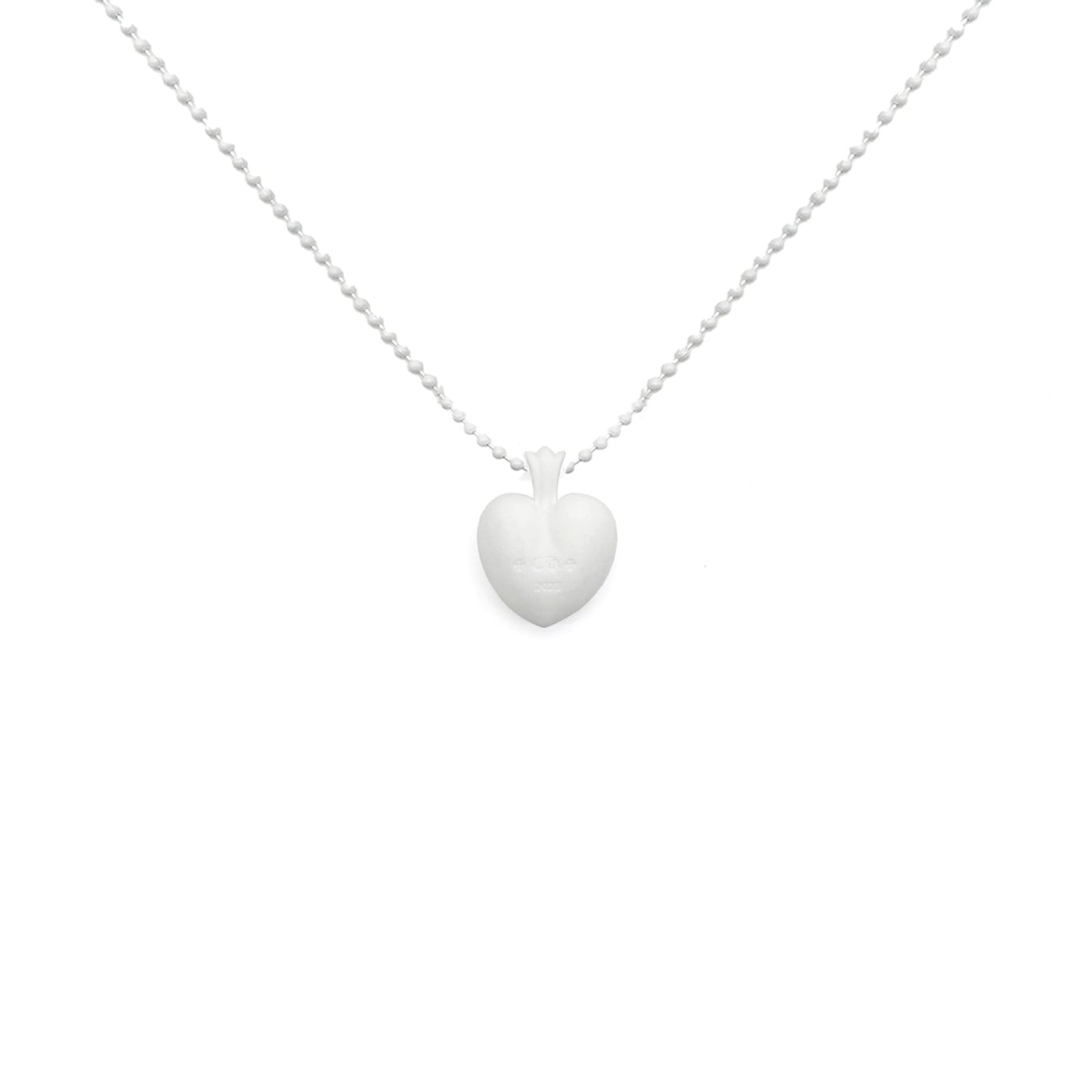 Chrome Hearts Resin White Heart Pendant Ball Chain - SHENGLI ROAD MARKET