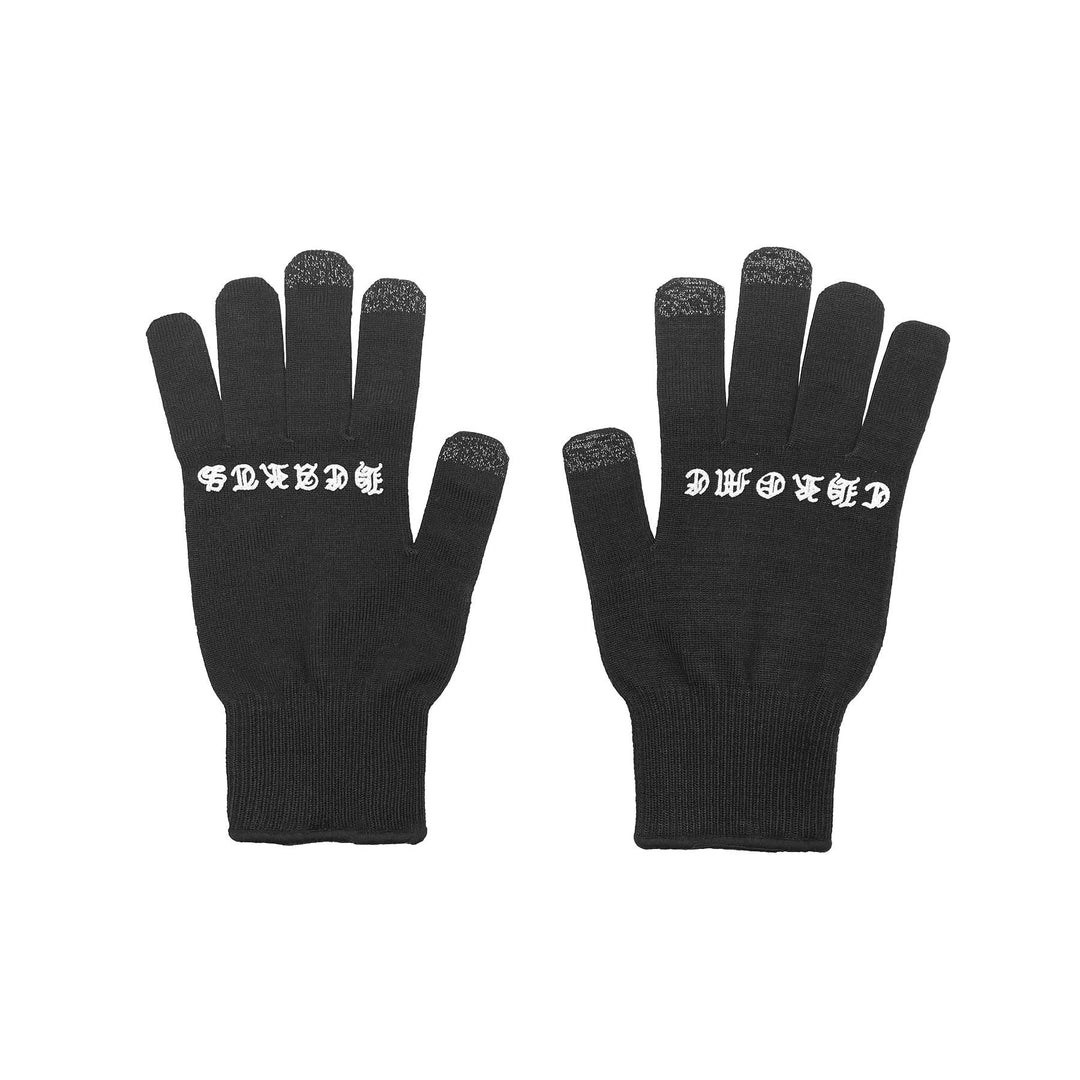 Chrome Hearts Script Cross Logo Gloves - SHENGLI ROAD MARKET