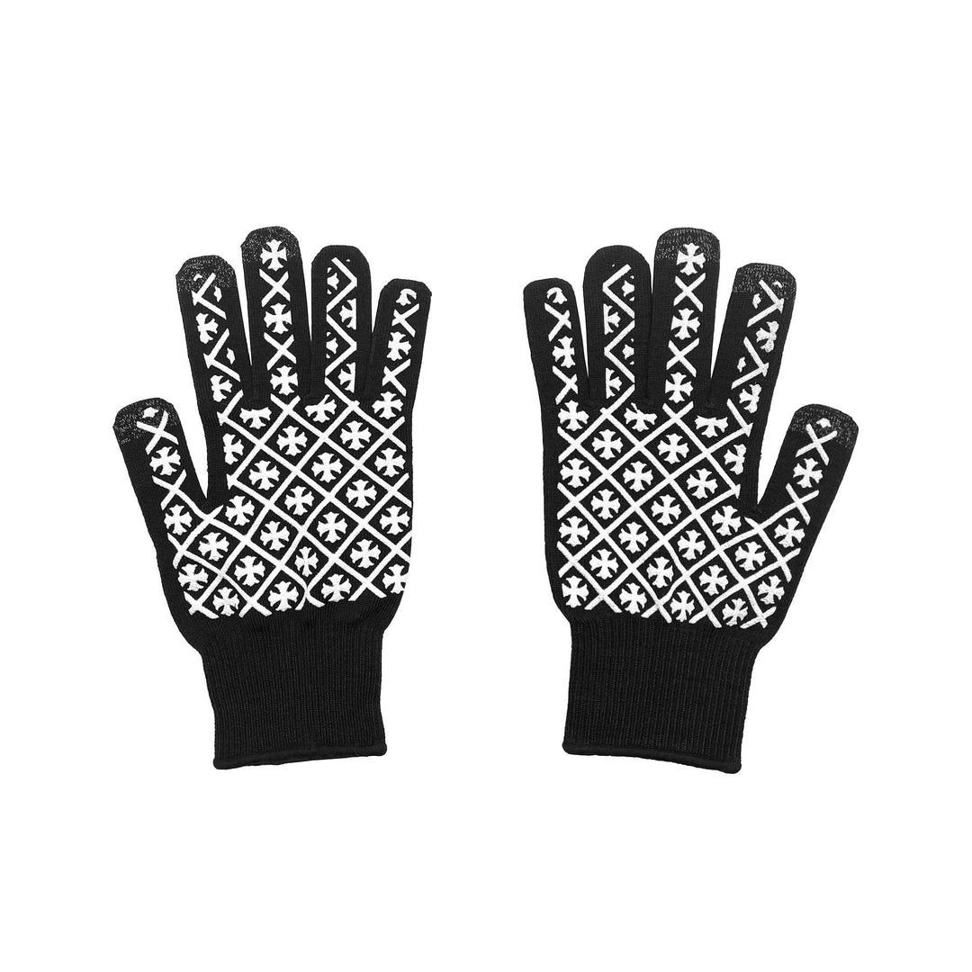Chrome Hearts Script Cross Gloves