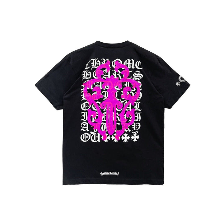 Chrome Hearts Script Dagger Logo Short Sleeve Tee - SHENGLI ROAD MARKET