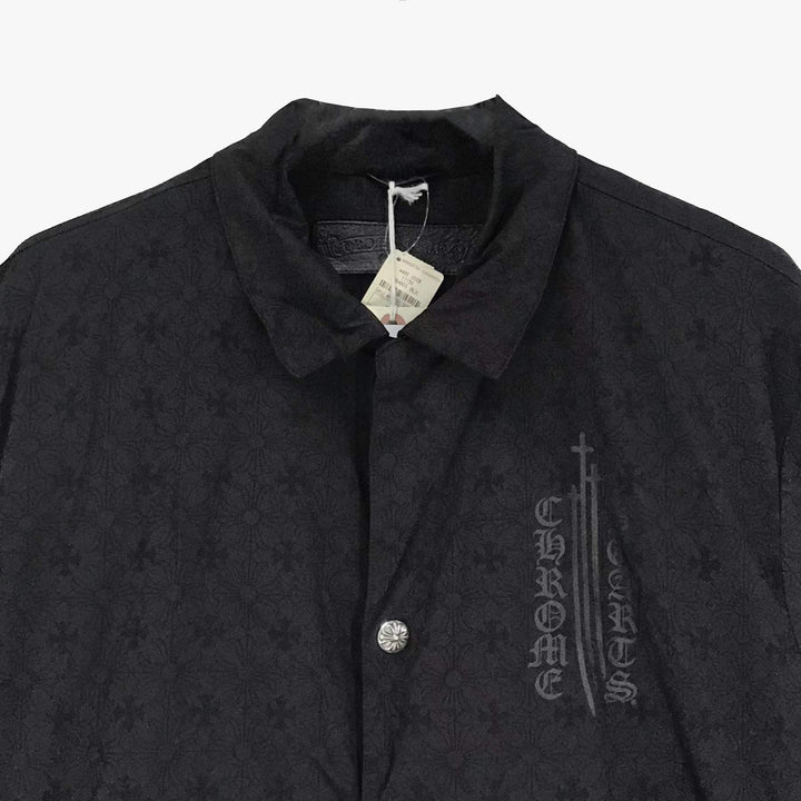 Chrome Hearts Script Logo Cross Pattern Coach Jacket - SHENGLI ROAD MARKET