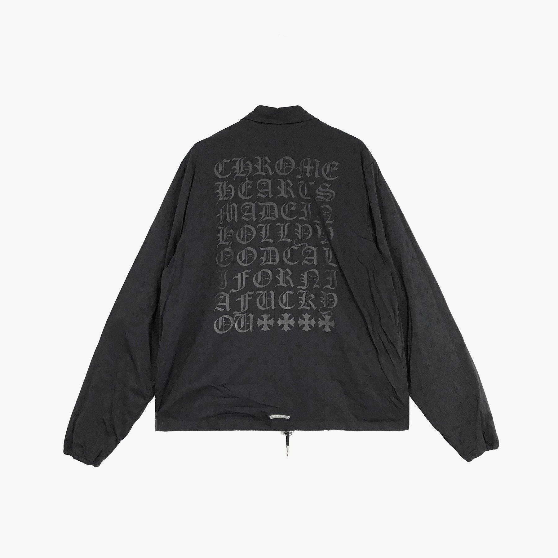 Chrome Hearts Script Logo Cross Pattern Coach Jacket