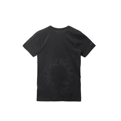 Chrome Hearts Scroll Horseshoe Logo Short Sleeve Tee - SHENGLI ROAD MARKET